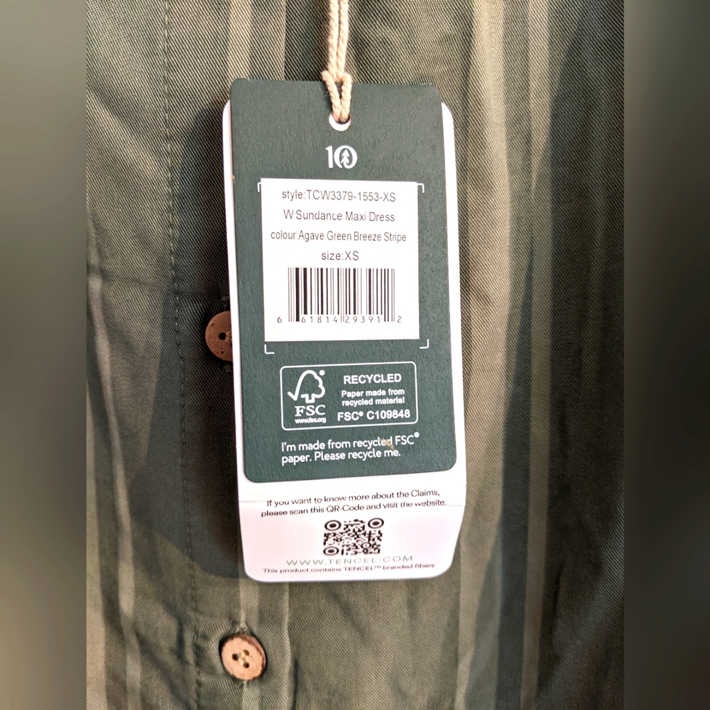 TenTree NWT Sundance Button-Down Dress 💚 - Picture 6 of 9